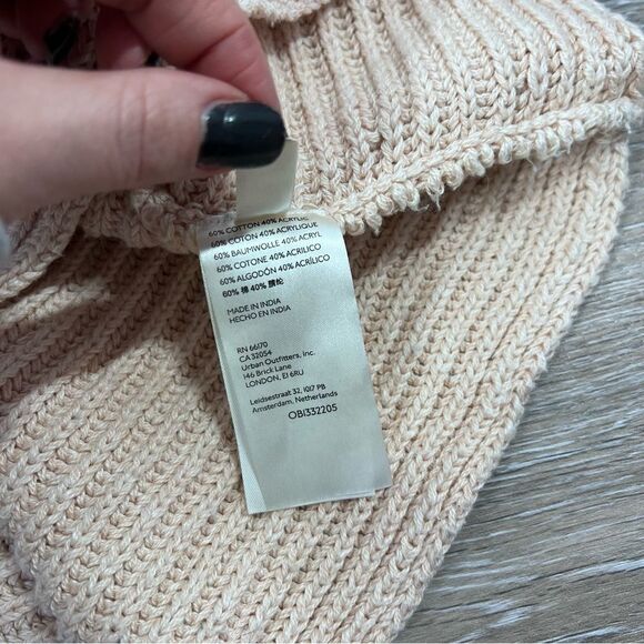 Free people marlie‎ pullover v neck dusty pink collared oversized - Picture 6 of 9